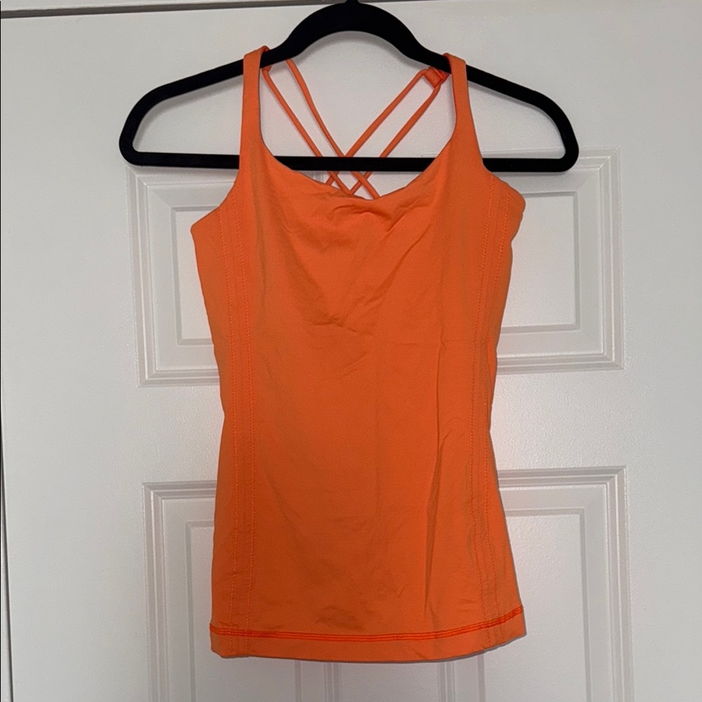Lululemon Orange Strappy Top